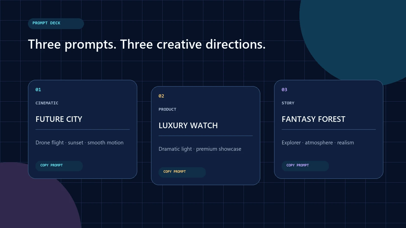 MiniMax H3 AI video generation prompt examples